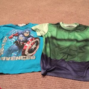 Boys size 7 Marvel shirts